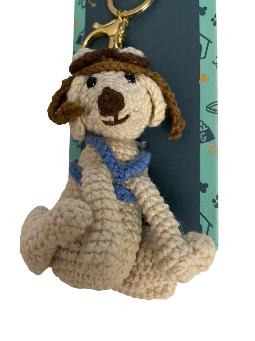 Piper Crochet Dog Charm Key Chain - New - Dog Lover